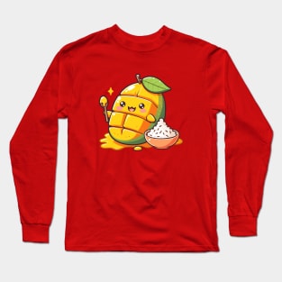 Cute Mango Sticky Rice Long Sleeve T-Shirt